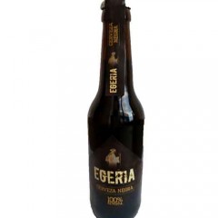 Cerveza artesana Egeria Negra 33cl. Caja de 6 unidades.