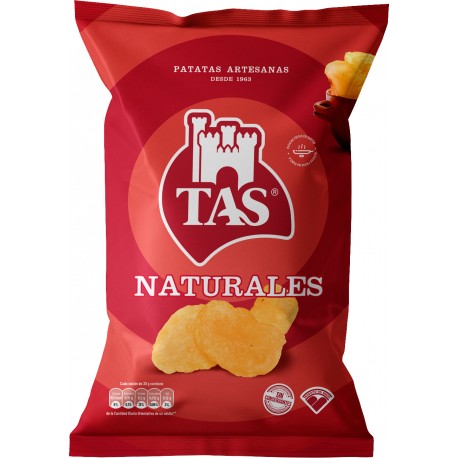 Patatas fritas TAS Natural. 20 Bolsas de 40gr