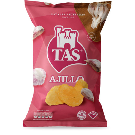 Patatas fritas TAS AJILLO 12 Bolsas de 140gr